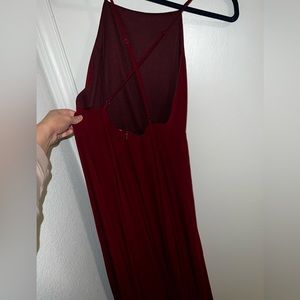 Lulus Mythical Kind Of Love maxi dress burgundy